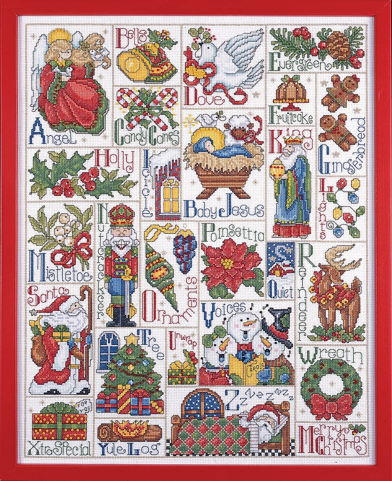 Design Works Crafts Christmas ABC Counted Cross Stitch Kit, Multi - Image 1